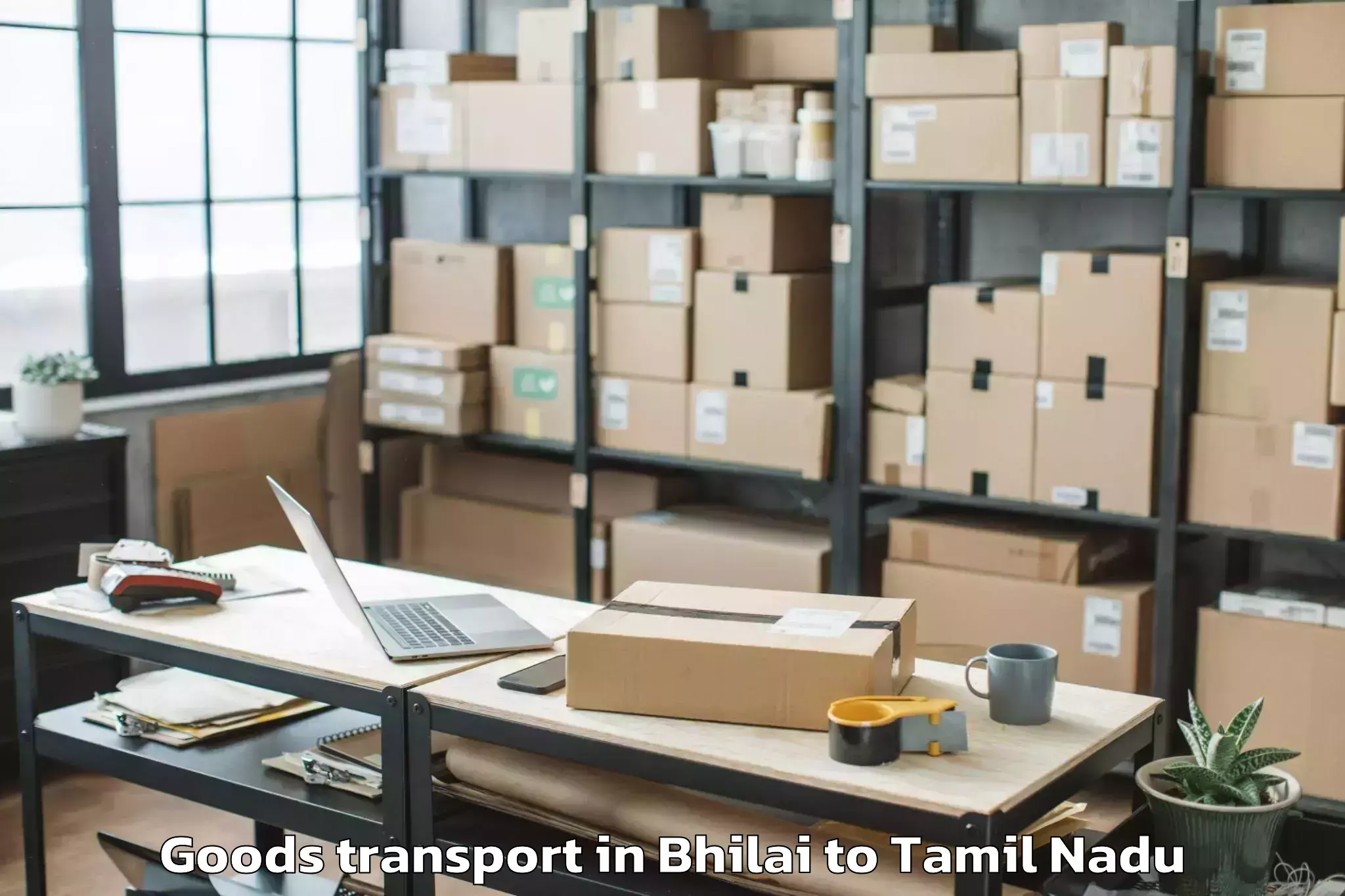 Professional Bhilai to Natham Goods Transport